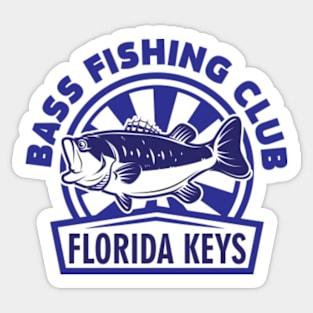 Bass Fishing Club Florida Keys Sticker